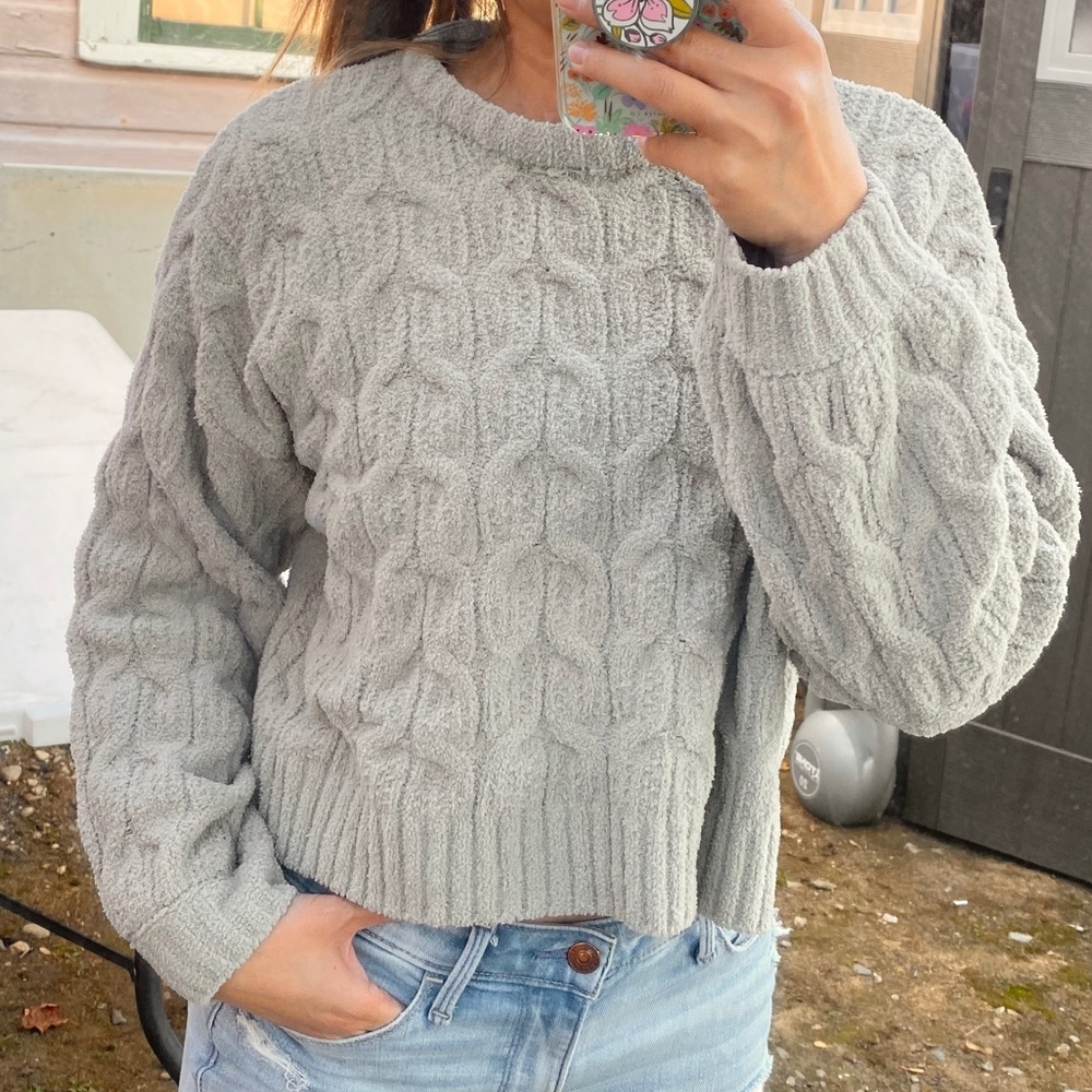 NWT Moon&Madison Chenille SOFT Sweater Sage Green